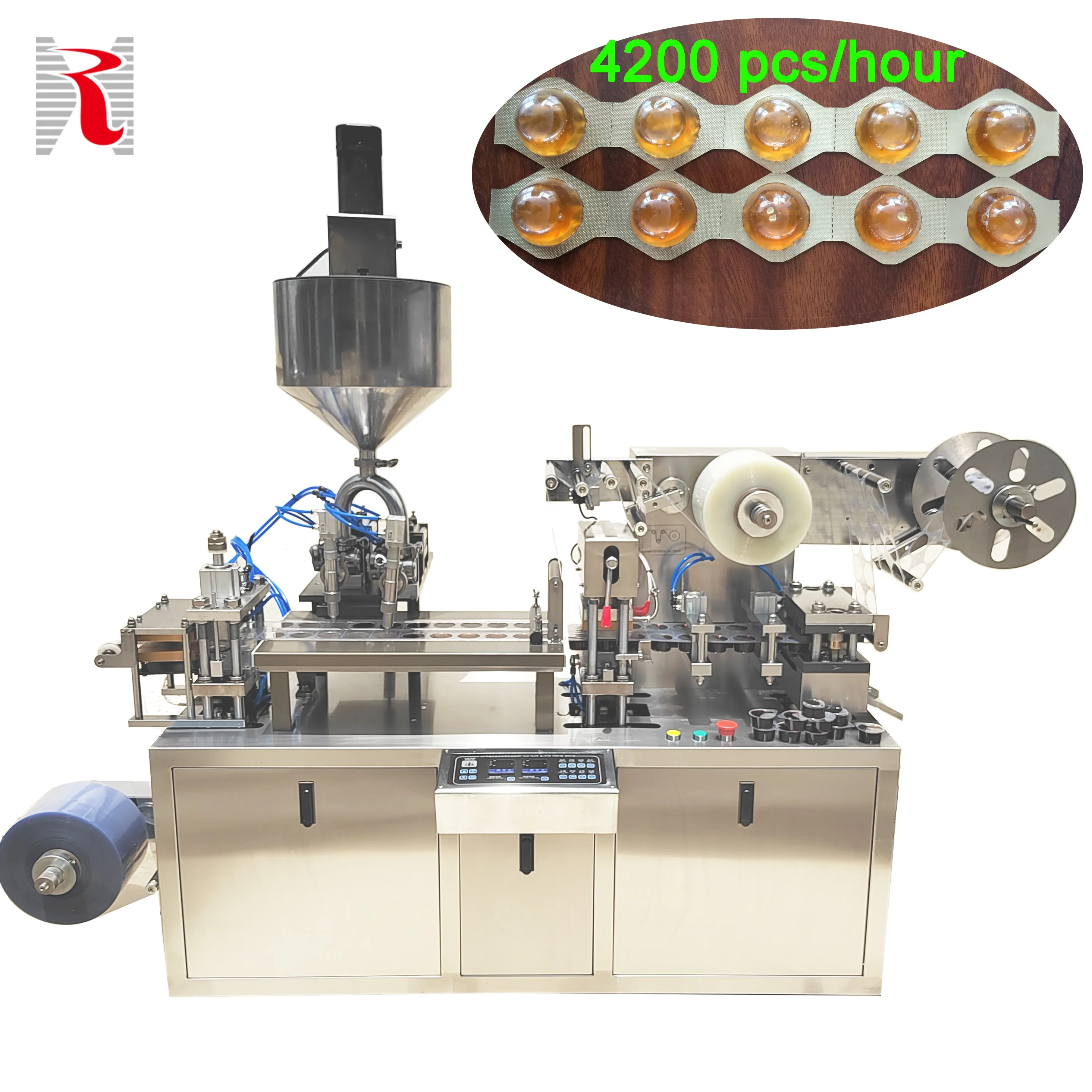 New Patent DPP Series Automatic Sauce Chili Sauce Peanut Butter Ketchup Paste Aluminum Plastic Liquid Blister Packaging Machine