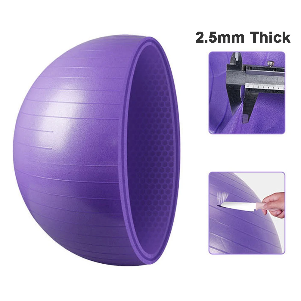 Custom Logo Extra Thick Frosted Surface Yoga Ball 55CM 950G Workout Pilates Gym Balance Exercise Ball Chair With Air Pump