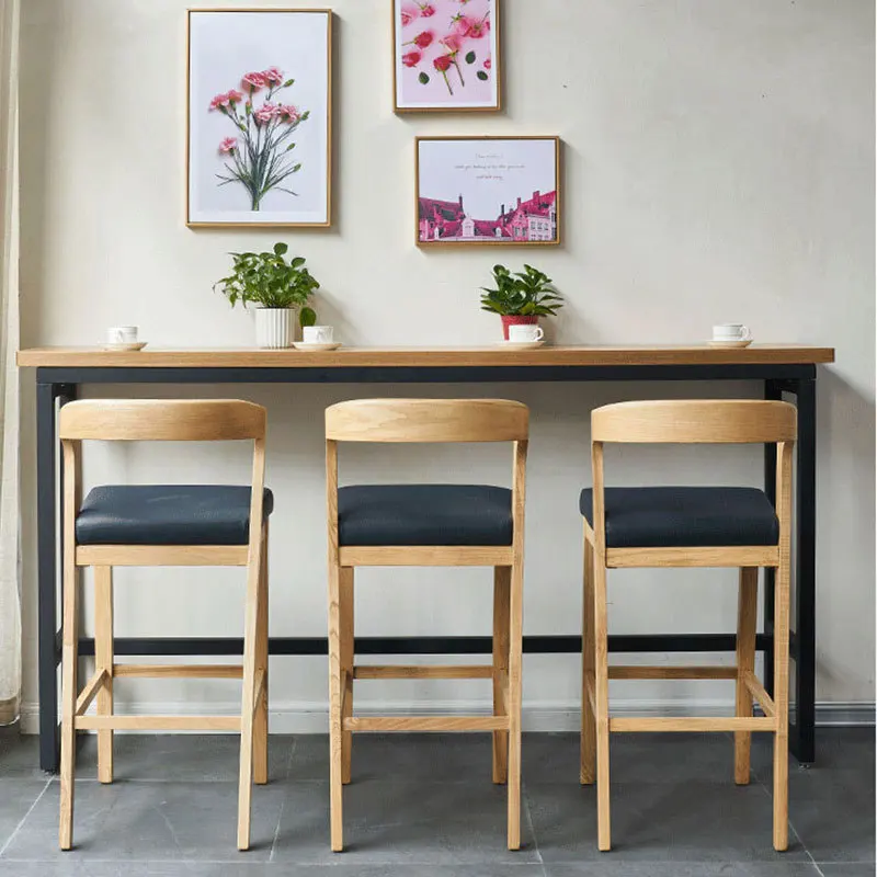 Modern design wooden dining upholstered chair coffee chair cafe furniture luxury wood restaurant bar chair