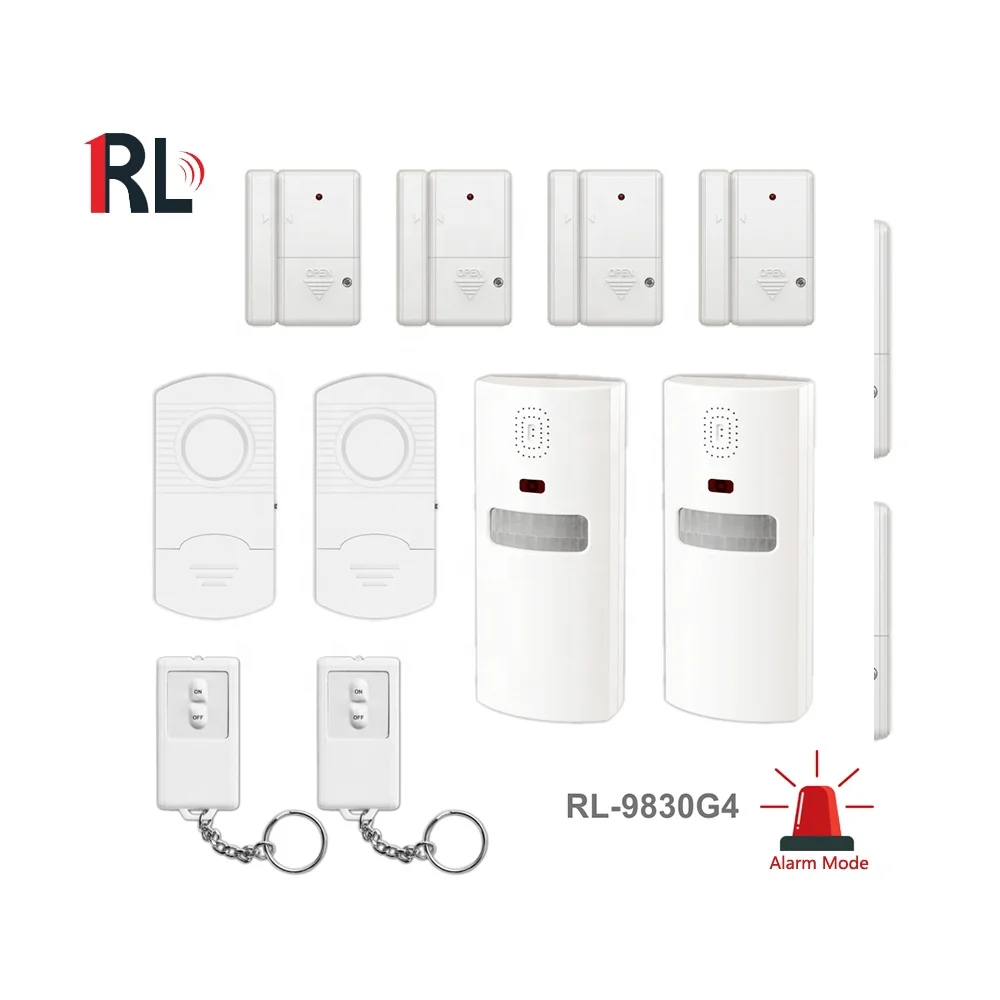 Hot selling smart home wireless wifi motion sensor PIR alarm kit two door magnetic sensor vibration sensor with remote control