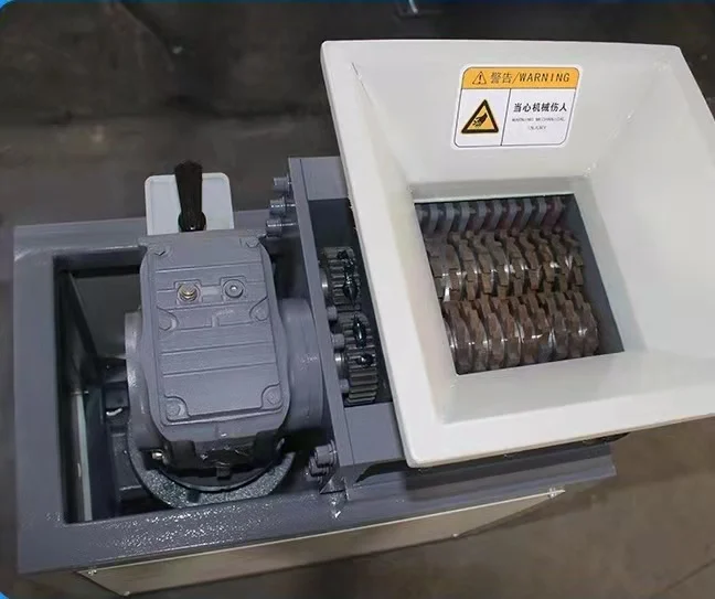 High quality EB500 tire shredder metal pvc pipe plastic shredder double shaft shredder