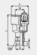 MPX Push in Fittings HP59brass Pneumatic Connection