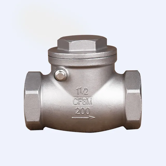 NPT Threaded Stainless Steel 304 1/2 inch Swing Check Valve