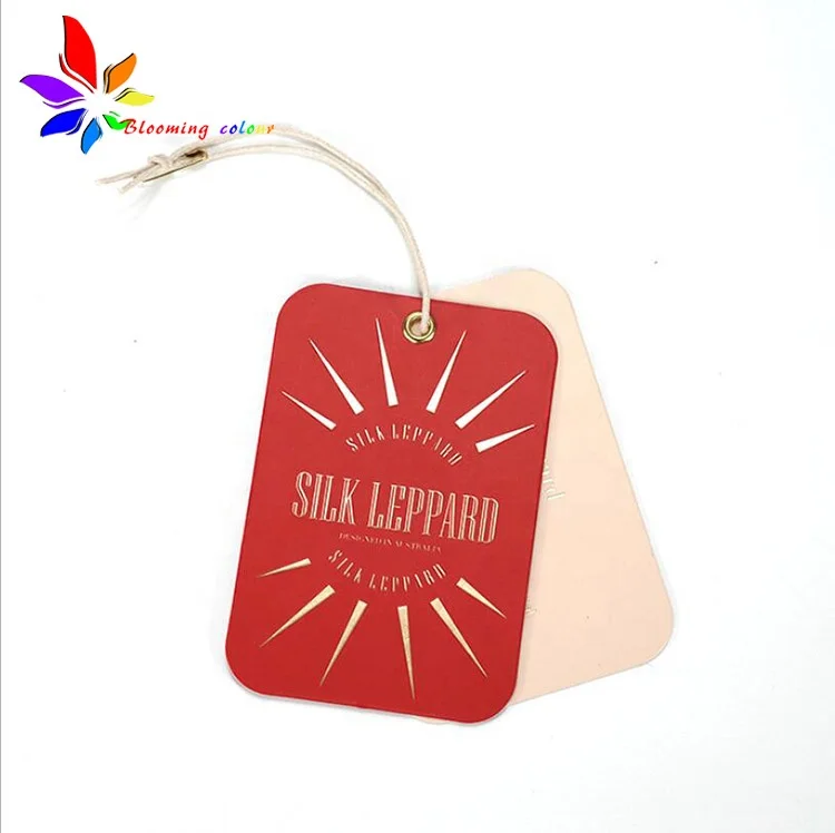 Cheap wholesale recycled paper brand  Barcode Feature hang tag for shoes
