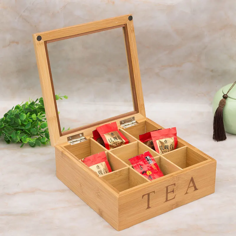 Factory direct custom solid wood tea box wooden box wooden packing box for living room