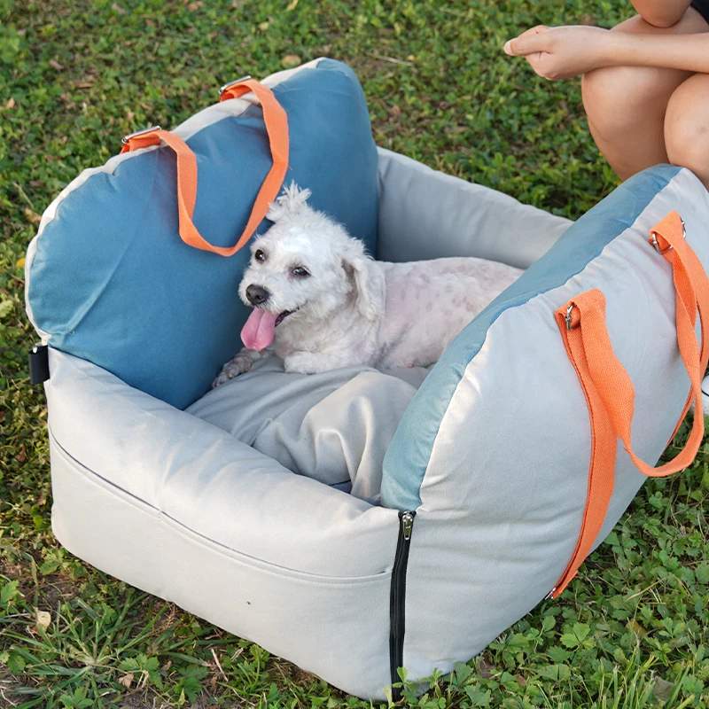 Popular high quality waterproof travel bolster dog car seat pet car seats for small dogs and puppies weighing