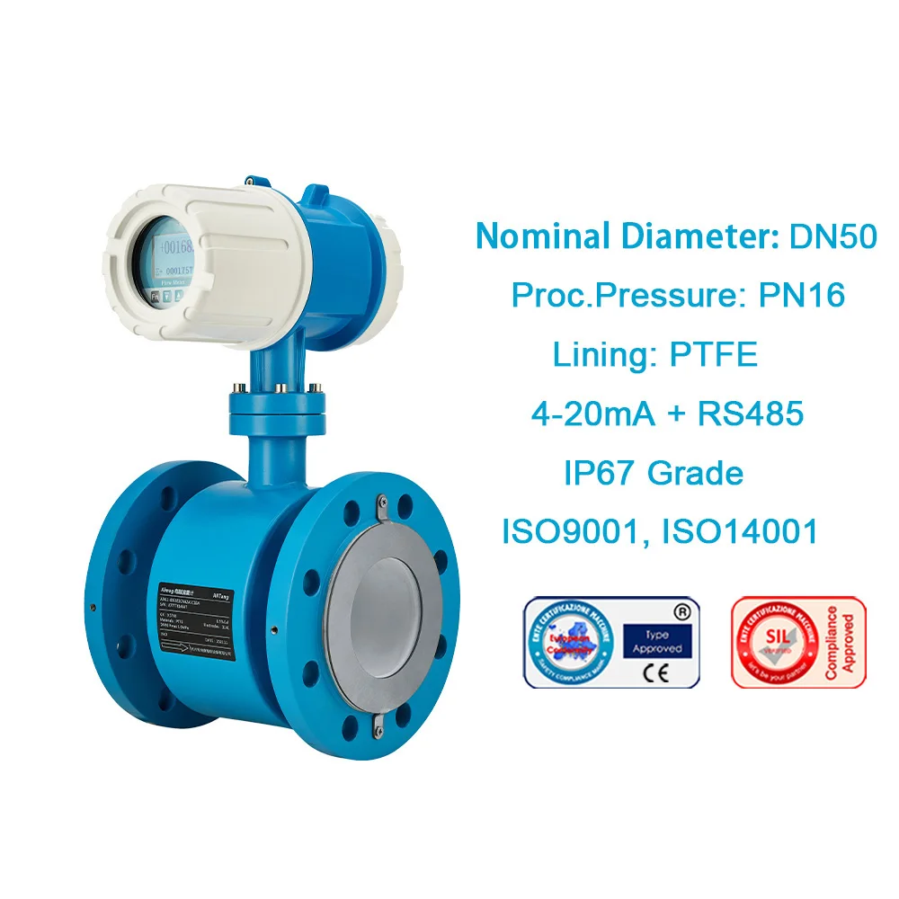Top 10 Manufacturer DN40 electromagnetic flow meter supplier price magnetic flow transmitter