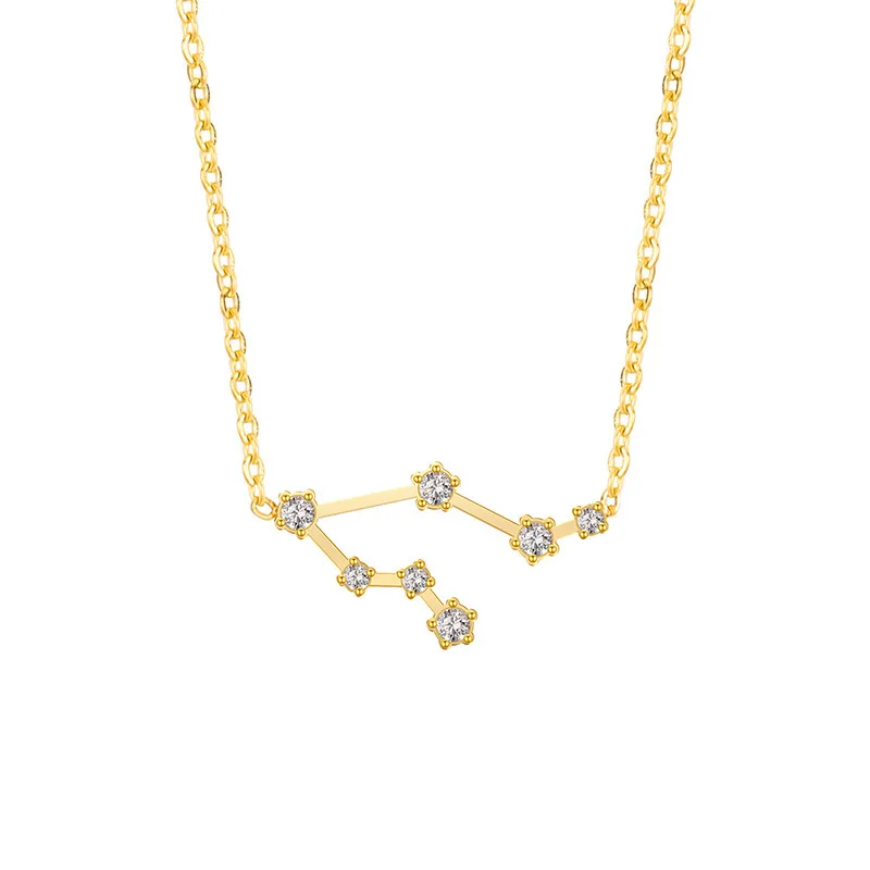 Fashion Stainless Steel Horoscope Necklace New Design Jewelry Necklace Of 12 Zodiac Signs