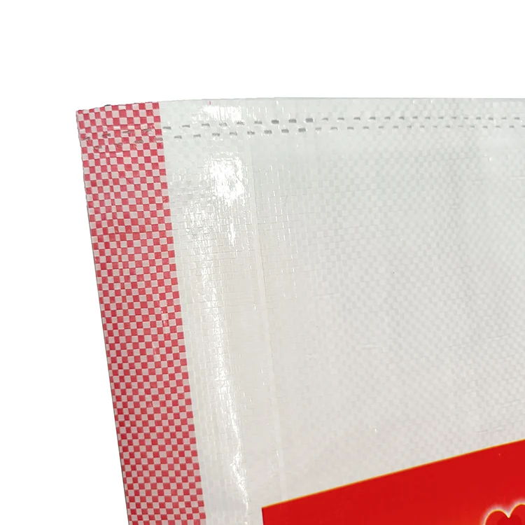 China Bopp Laminated Woven Pp Feed Bags Custom Printed Pp Woven Sack For Rice Grain Agriculture Fertilizer