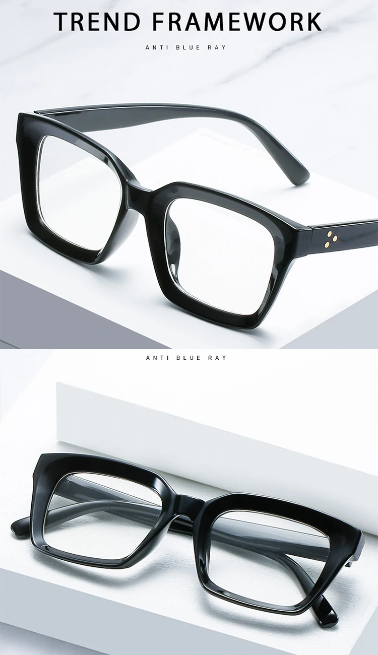 Sparloo 9012 popular fashion square women branded reading glasses anti blue light