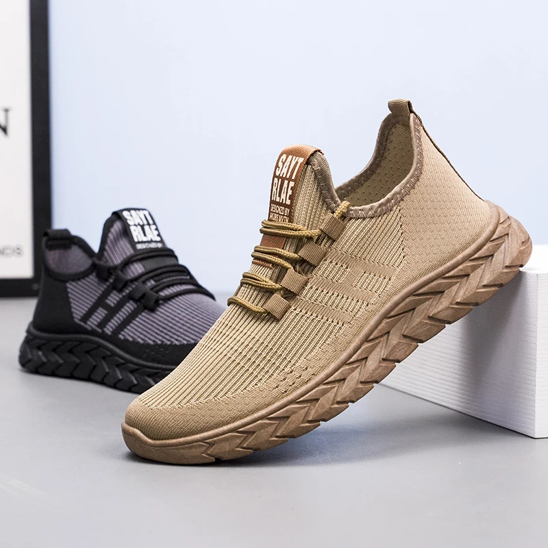 
2021 New Trending Anti-Slide Breathable Mesh Top Sportrunning Shoes For Mens 