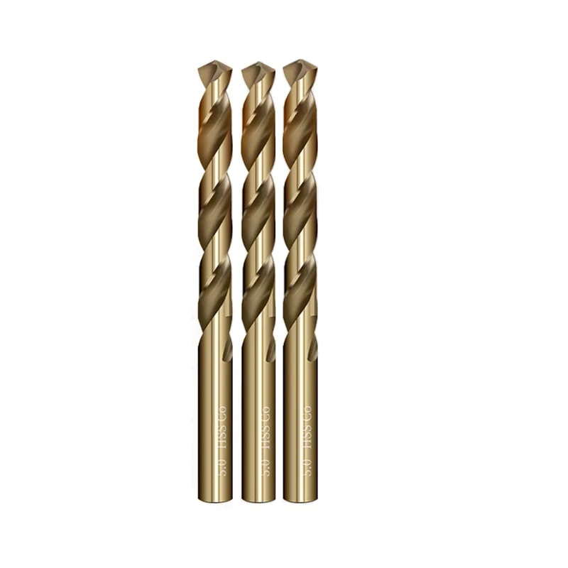 M42 High Cobalt Stainless Steel Twisted Drill Bit CNC Precision Grinding Specialized Straight Shank Drill Tip N-type