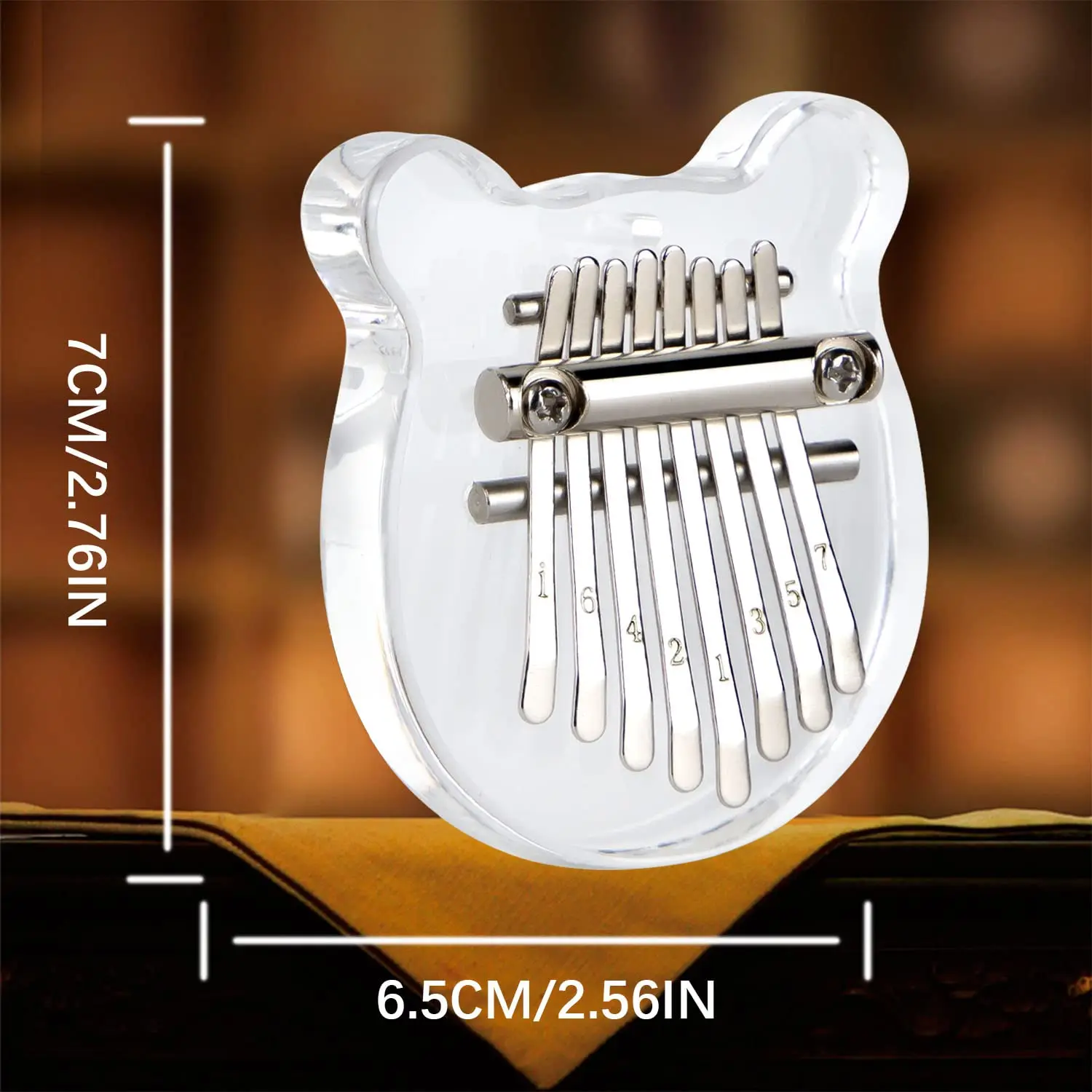 Wholesale Kalimba 8 Key Finger Piano Marimba with Pendant Gift for Christmas/Xmas/Thanksgiving