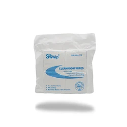 115gsm Class100 Industrial Pharmacy Lint Free Clean Room Cleaning 100% Polyester Cleanroom Wiper