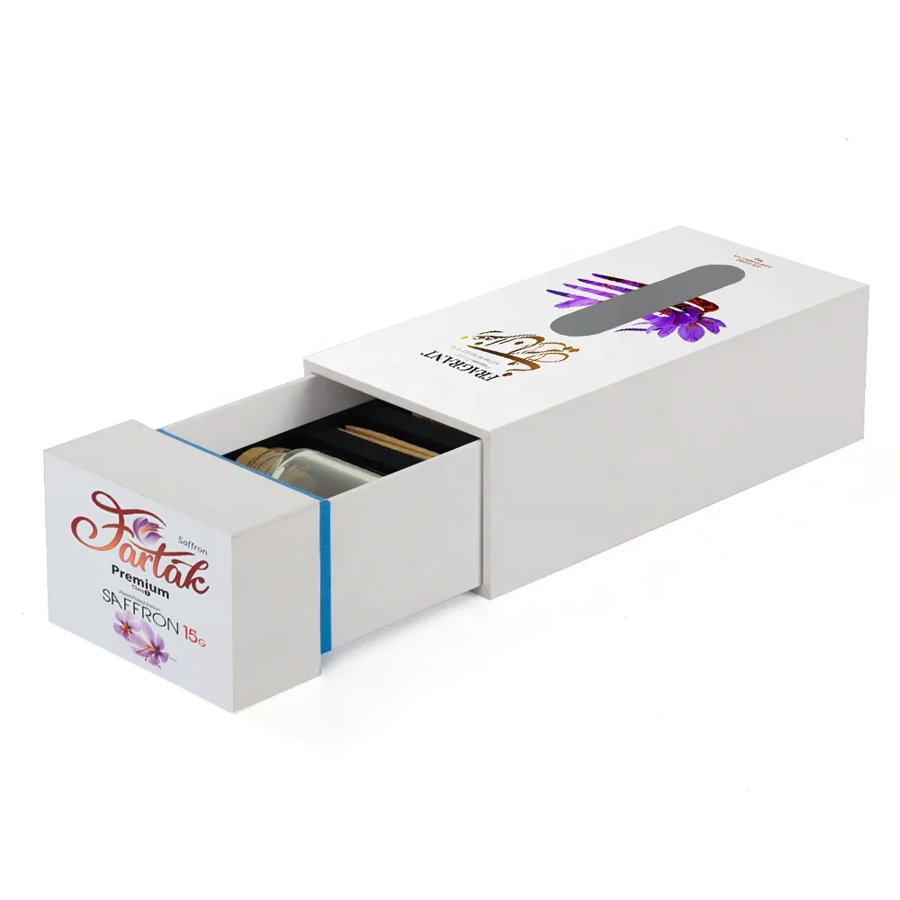 Saffron small sliding drawer design packaging gift box