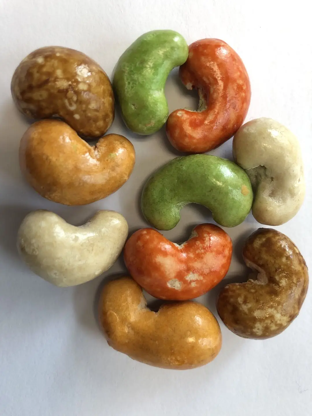 Health Food Snacks Hot Sell in Bulk Bag Roasted Colorful Cashews