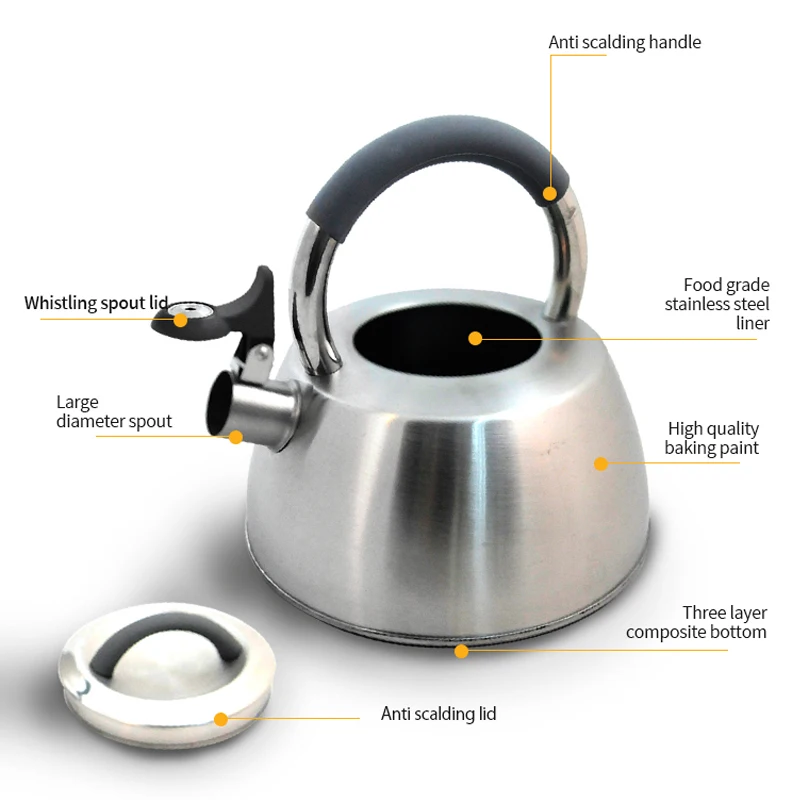 Factory price high quality hot sale teapot kettle stainless steel water pot metal kettle