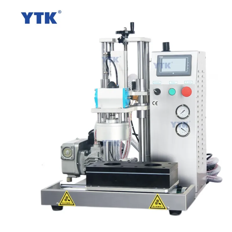 YTK-XG201 настольная полуавтоматическая Настольный стеклянная бутылка Настольный откручивающаяся Крышка Вакуумная банка укупорочная машина