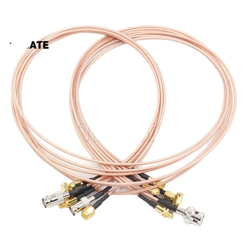RF коаксиальный настраиваемый разъем BNC male/female M5 для кабеля RG316 Удлинительный Кабель BNC-M Адаптер кабельные сборки