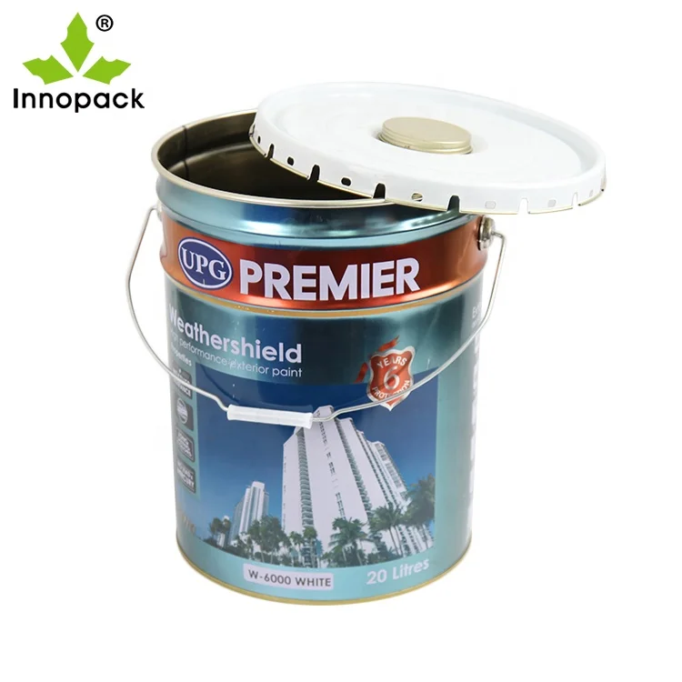 
18L tin pail, 18 ltr steel bucket for paint, coating and chemical product 