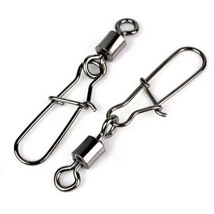 carp fishing accessories Rolling fishing swivel with T-shape snap