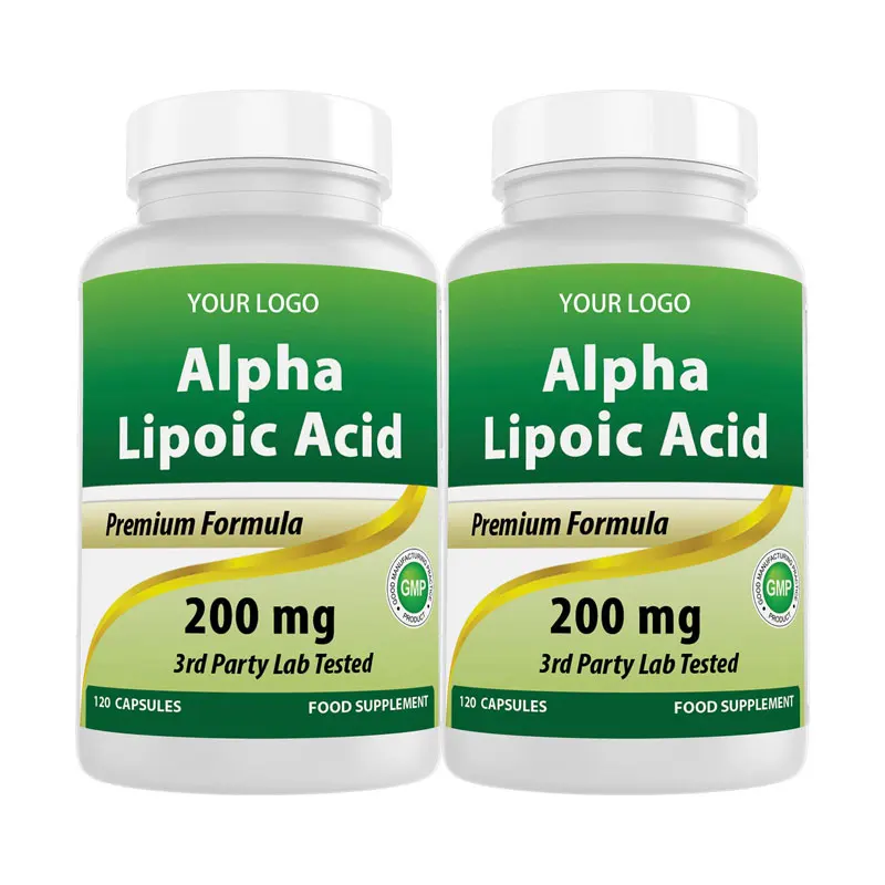 OEM ODM OBM Alpha Lipoic Acid Supplement R-Alpha Lipoic Acid Skin Whitening Biotin Capsules To Enhance Absorption For Health