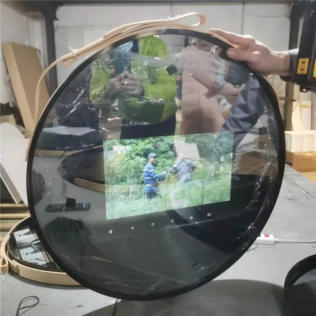 Modern 20 Smart Bathroom Led Mirror Wall Watch Mirror Silver Villa