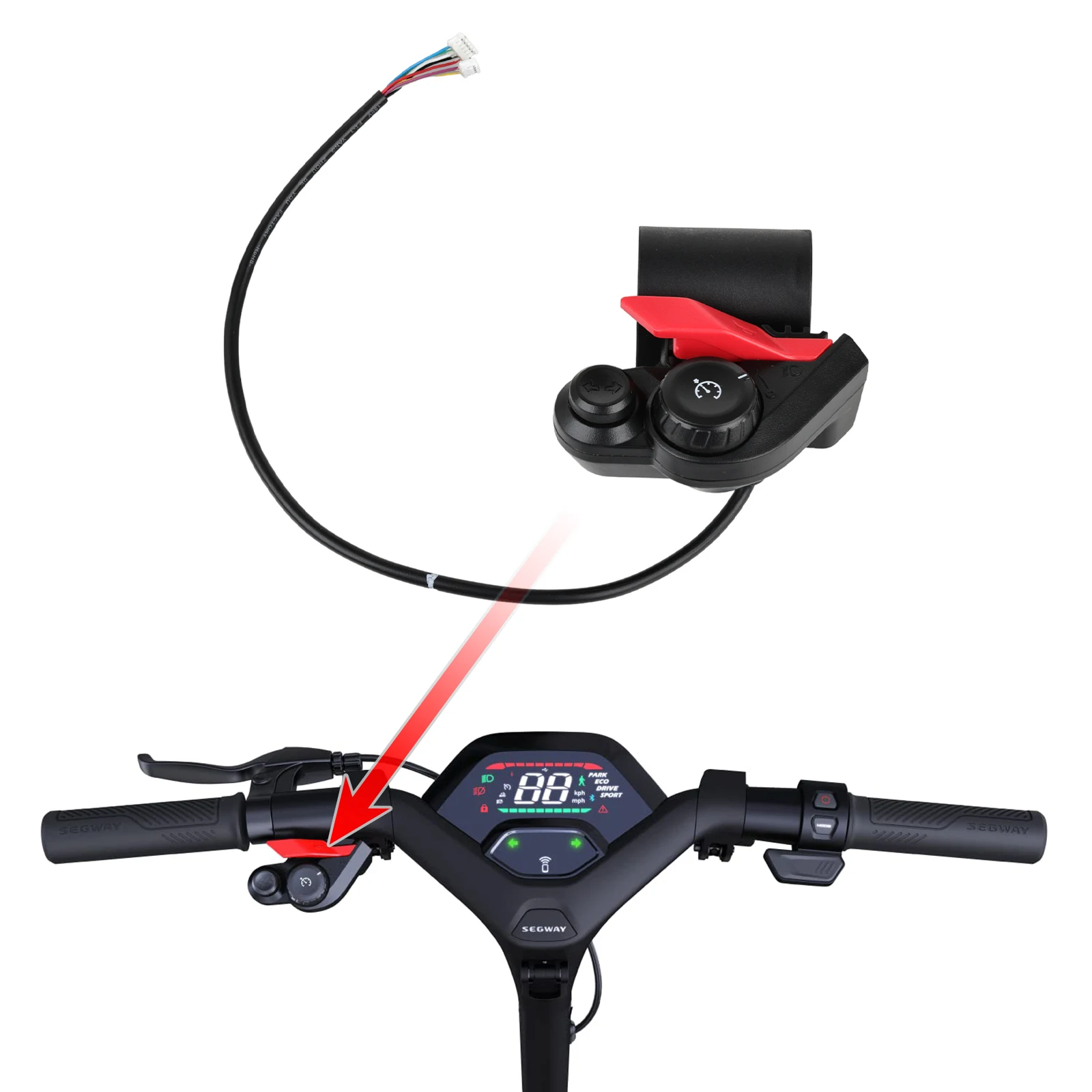 Original Left Rotary Knob Switch For Ninebot P65/P100S Segway Electric Scooter Spare Parts