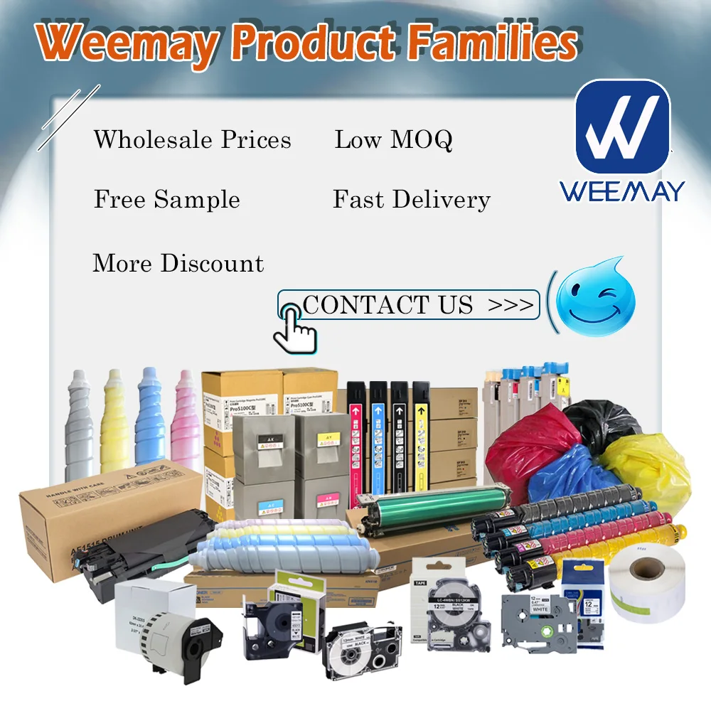 Weemay All-Weather Vinyl Label for Indoor/Outdoor Compatible Brady Bmp21 Plus Bmp21 Lab Printer Label Cartridge M21-750-595-YL