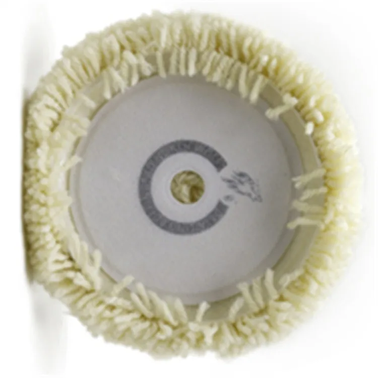 Шерстяная полировальная накладка, изогнутая задняя односторонняя шерстяная полировальная накладка