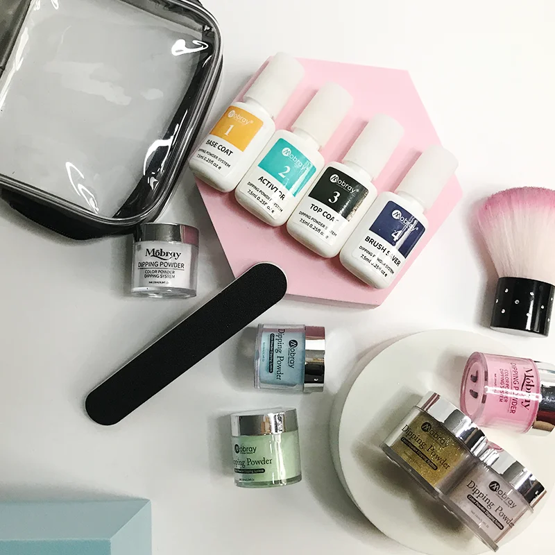 Nail Supplier Wholesale 30S Fast Drying Dip Powder Private Label 12Pcs Dipping Powder Kit