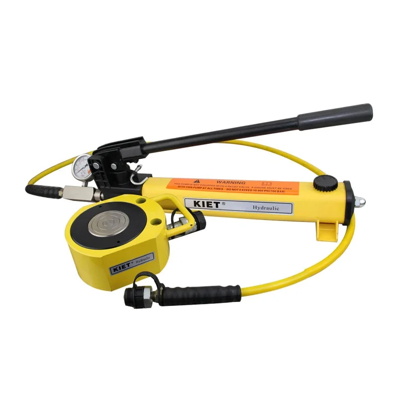 KET-RSM-750 Enerpac Equivalent 75 Ton Single Acting Flat Hydraulic Jack Cylinder