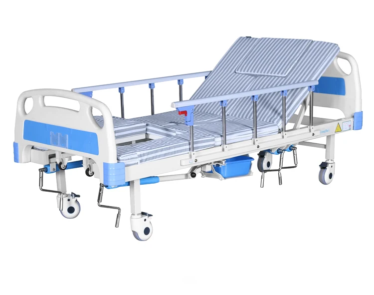 Holotis Hot sale high quality manual home multifunctional turning nursing bed medical bed with toilet hospital bed for sale