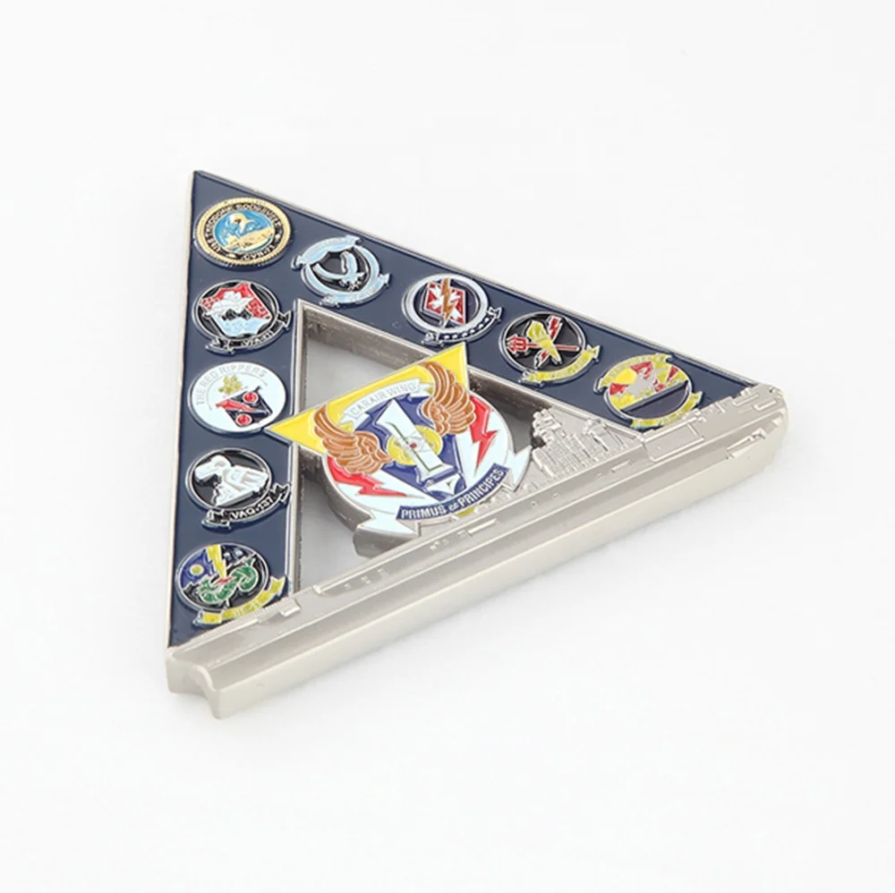 Custom Your Design Cheap Gold 3D Collection Navy Challenge Coins Metal