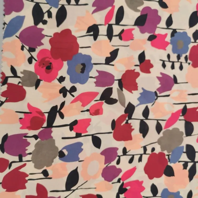 Изготовленная на заказ Экологически чистая вискозная крепированная ткань для одежды