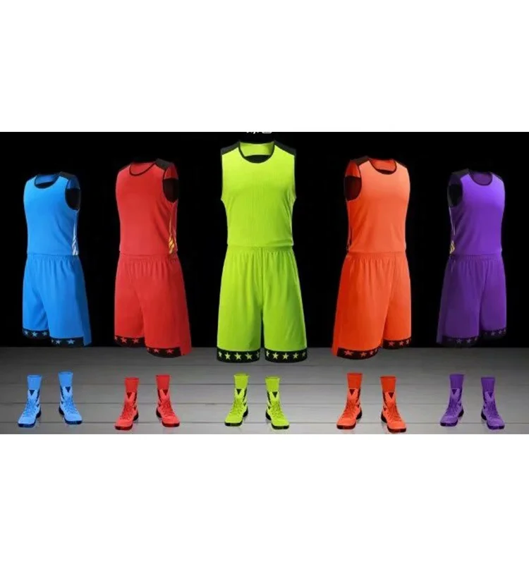 Custom Plain Uniform Training Basketball Jersey Set
