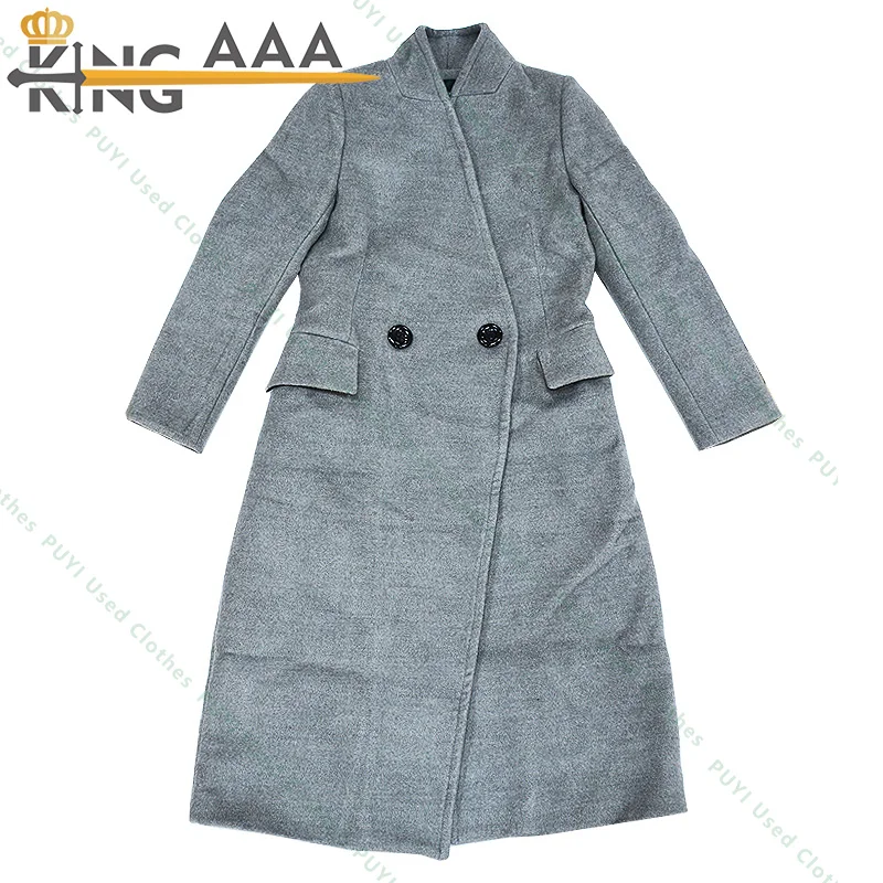 Chinese factory wholesale worsted coat second hand Tops warm clothes coat Bulk Clothing