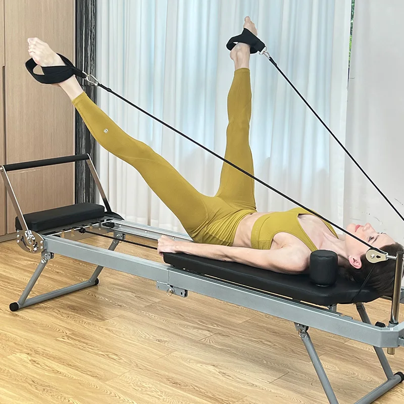 Pilates Reformer Fitness Equipment for Home Foldable Yoga Bed Body Balance Training Machine Customized Black Body pilates bed