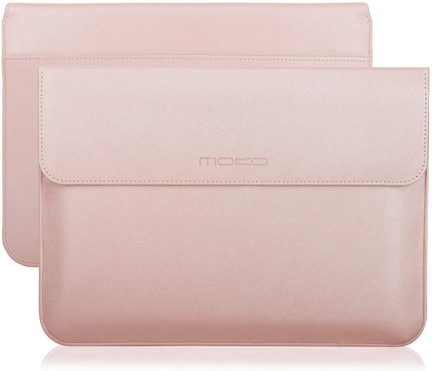 MoKo Laptop Sleeve Case Fits MacBook 12 Inch, Surface 3 10.8, Protective PU Bag with Document Pocket and Built-in Card slot