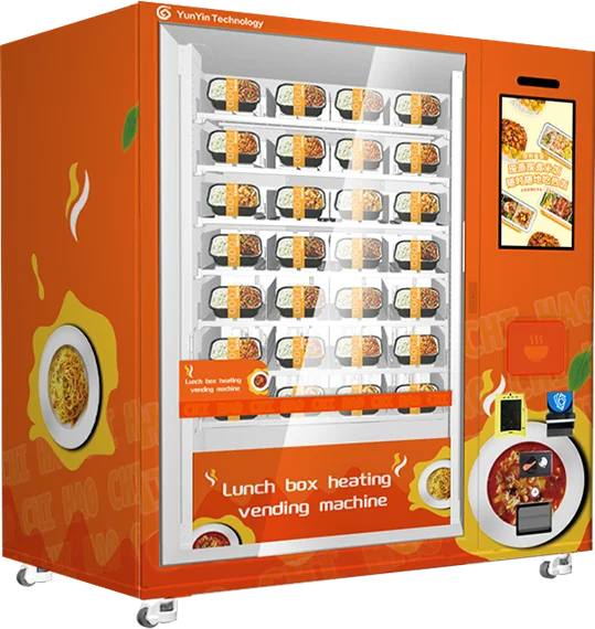 Ready to Eat Hot Meal Lunch Box Vending Machine Hot Food Vending Machines
