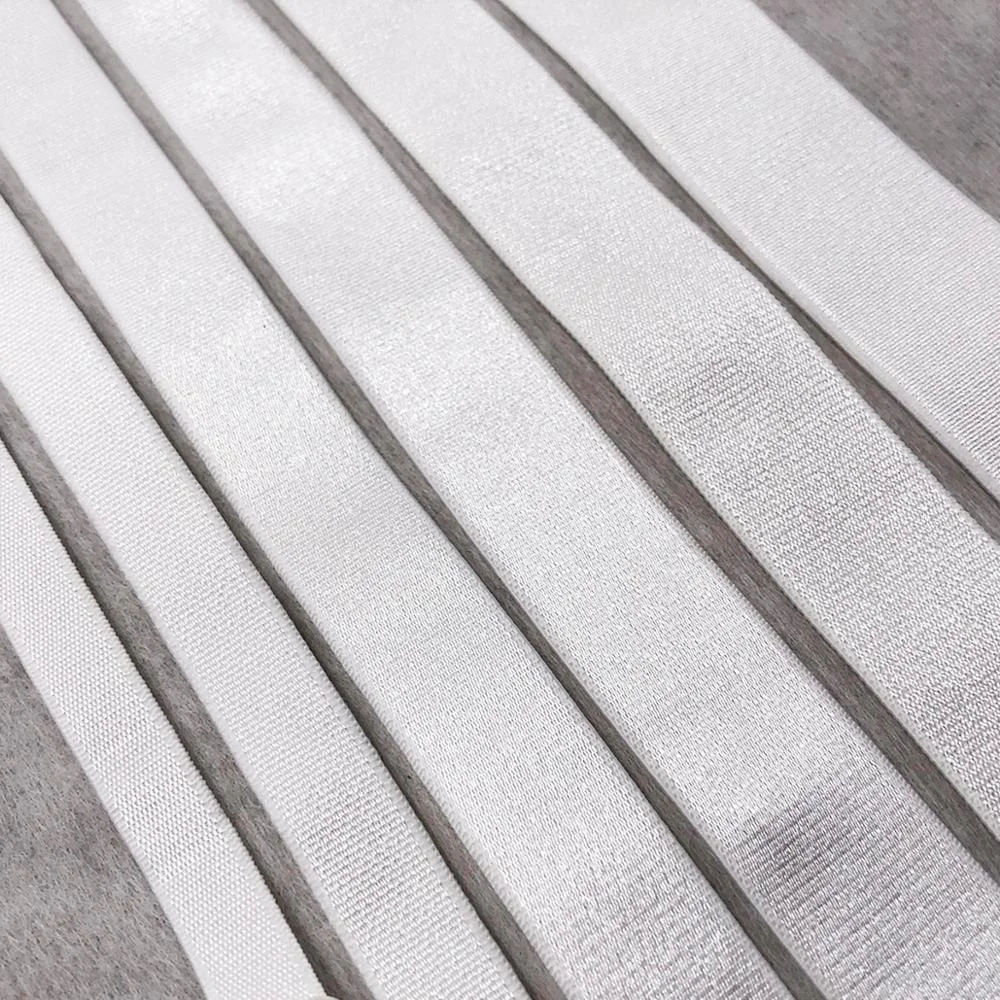 Stock lots surplus clearance elastic over stock clearance polyester San tou lots shoulder bra strap white polyester elastic