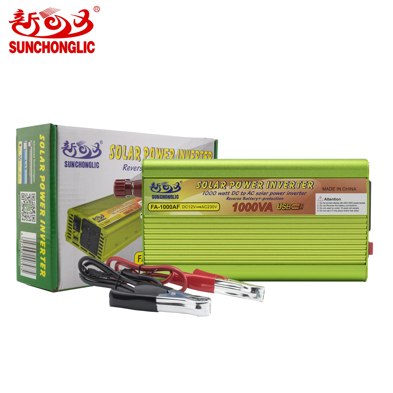 Sunchonglic 1000va inverter modified sine wave 12v 220v 1000w 1kw 1000 watts power inverter