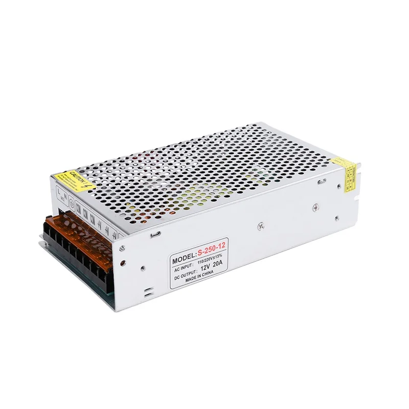 Factory Wholesale power supply 24v 250W IP20 metal shell iron mesh dc power supply