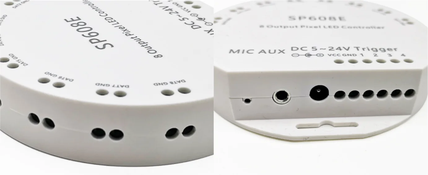SP608E Glite Pixel Strip Controller Bluetooth RF Remote Control 8 Channel Signal Output Colorful GL-SP608E RGB LED controller