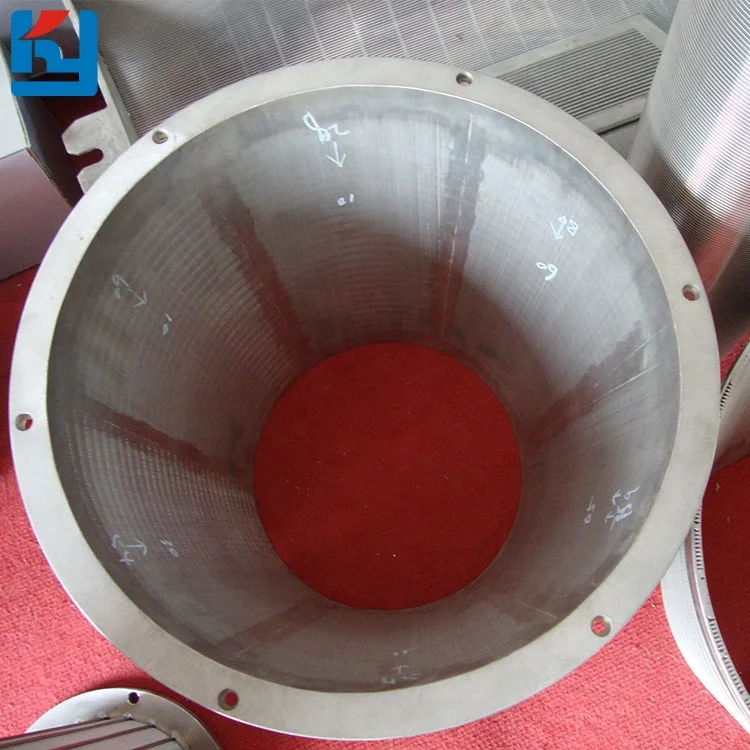Vibrating centrifuge sieves filter basket starch stainless steel 51 mm gravity screens