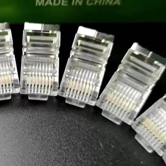 100pcs/Unit Ethernet Rj45 Connector 8p8c Cat5e Cat6 Keystone Jack Rj45 Module Connector Cat6 Metal Rj45 Waterproof Connector