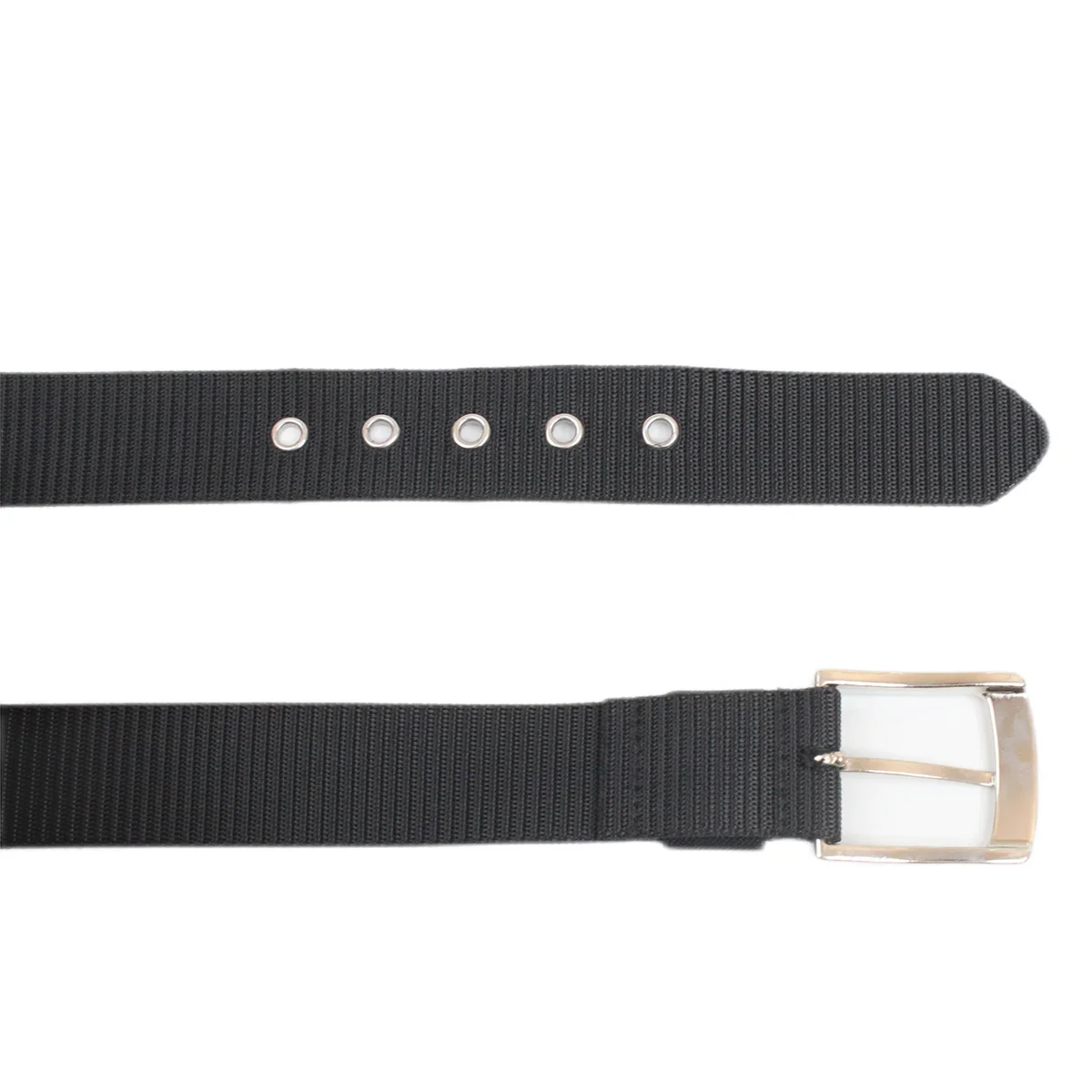 Fashion Fabric Belts Eyelet Design Fabric Waist Belt High Quality Alloy Buckles Braided Belt for Jeans Customization Wholesale