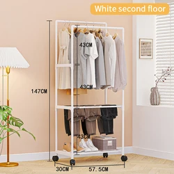 Simple multifunctional shoes and hats rack Drying clothes rack storage clothes and hats cupboard bedroom shoe rack