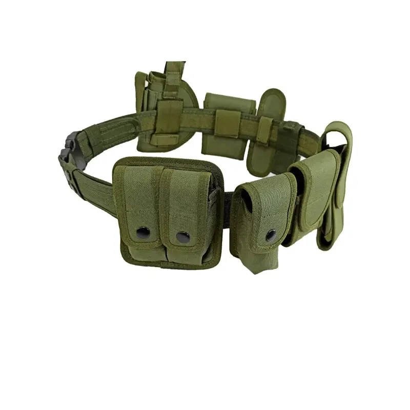 1680D Nylon Patrol Security Duty Belt Pouch Bag Multifunctional Detachable Outdoor Utility Tactical Personal Defense Equipment