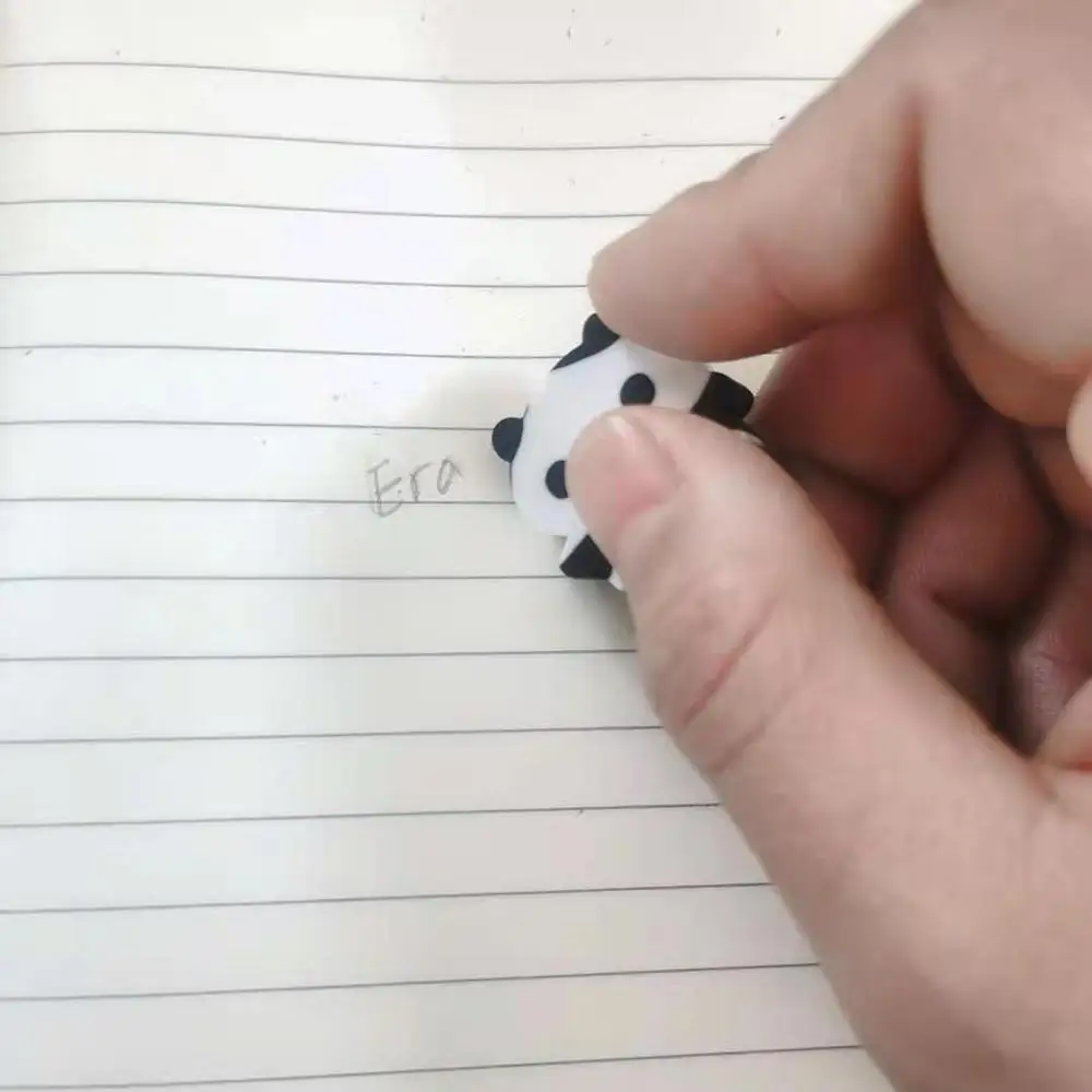 Creative and cute  2D  panda shaped  TPR environmental eraser customization